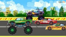 ✔ Car Cartoons for children. Racing Cars, Monster Truck. Race with obstacles. Funny Cars TV ✔