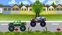 ✔ Cars Cartoons for children. Monster Truck. Fire Truck. Ambulance. Racing in desert. Episode 102 ✔