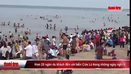 Hơn 20 ngàn du khách đến với biển Cửa Lò trong những ngày nghỉ lễ