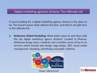 Digital Marketing Agencies Arizona: The Ultimate List
