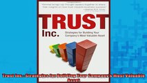 FREE EBOOK ONLINE  Trust Inc Strategies for Building Your Companys Most Valuable Asset Full Free
