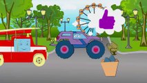 Car Cartoons for children. Monster Truck with Racing Car. Emergency Vehicles. Season 5. Series 1