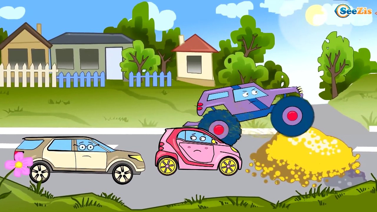 ✔ Car Cartoons for children. Monster Truck. Ambulance. Police Car. Fire Truck. Emergency Vehicles ✔