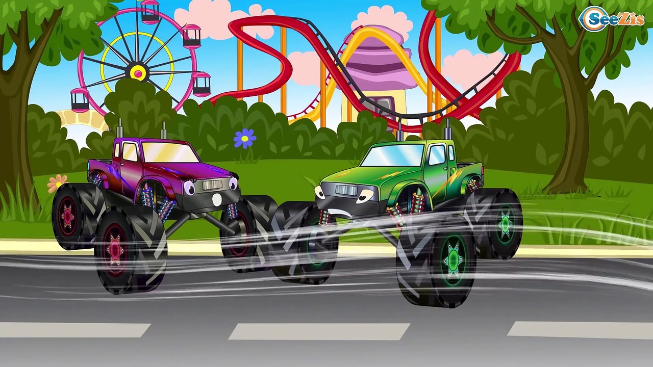 Car Cartoons. Monster Truck, Fire Truck, Police Car. Emergency Vehicles Race. Season 5. Episode 12