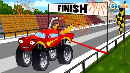 Car Cartoons. Monster Truck & Racing Cars Race. Racing Slides. Trucks for kids. Series 5. Season 5