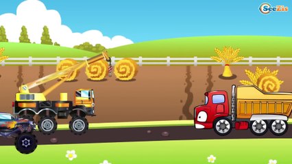 ✔ Car Cartoons for children. Monster Truck Race. Racing Cars. Heavy Vehicles. Monster Truck TV ✔