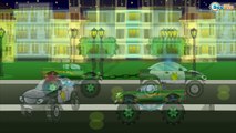✔ Сhase for Monster Truck. Police Car Race / Track with Obstacles / Cartoons Compilation for kids ✔