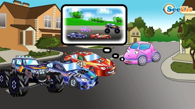 ✔ Monster Truck with Sport Cars Race / Car Service / Auto Tuning / Cartoons Compilation for kids ✔