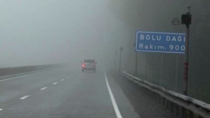 Bolu Dağı'nda Yoğun Sis