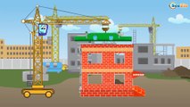 Car Cartoons. Truck. Heavy vehicles at the Construction Site. Cars build a house! Emergency Cars TV
