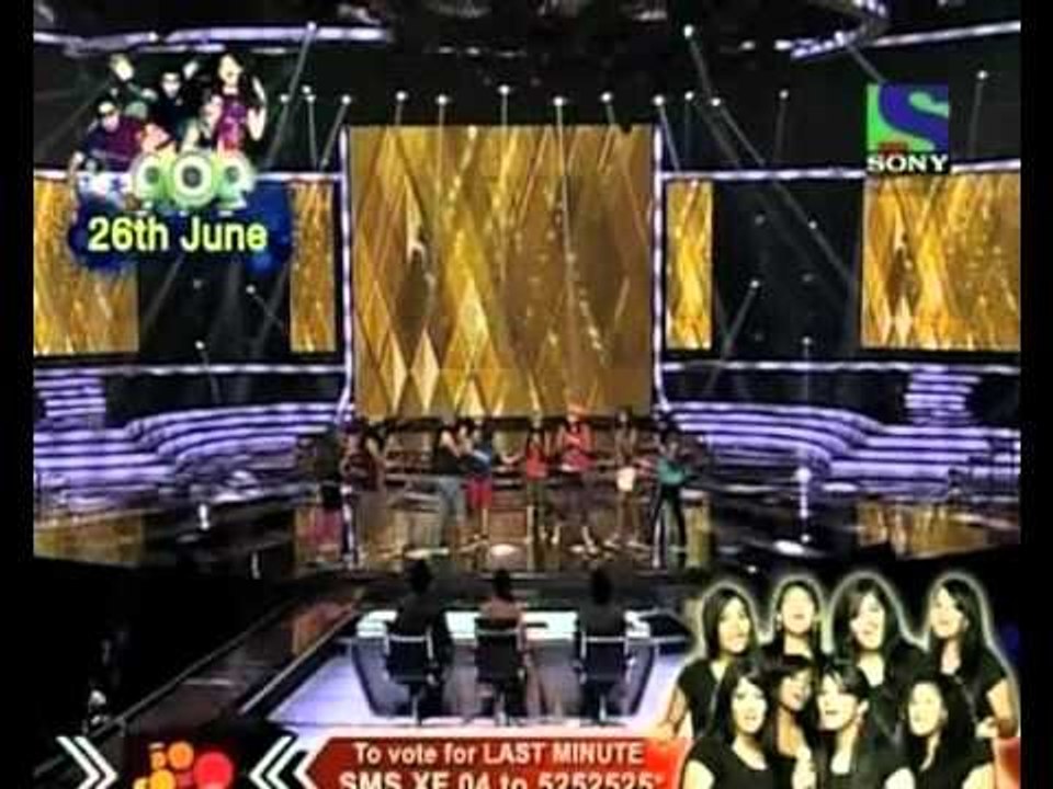 X Factor India - Last Minute's colorful performance on Rangeela Re - X Factor India - Episode 10 - 7 June 2011
