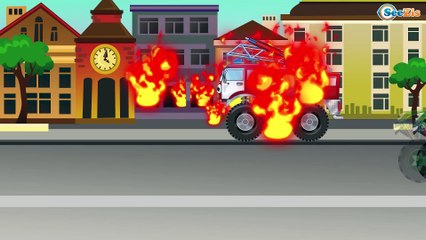 ✔ Ambulance with Monster Truck / Adventures on the construction site / Cars Compilation for kids ✔