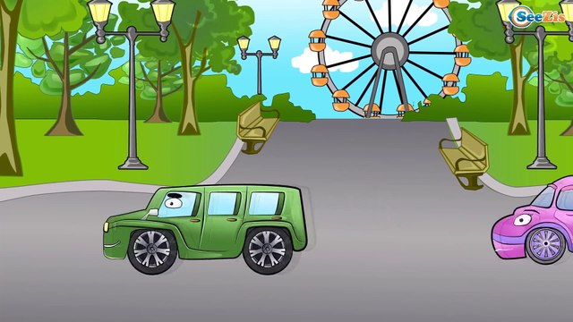 ✔ Police Car help little car to find her Family / Emergency Vehicles Cartoons for children ✔