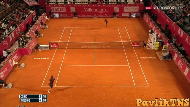 Nick Kyrgios vs Borna Coric FUNNY ESTORIL OPEN 2016