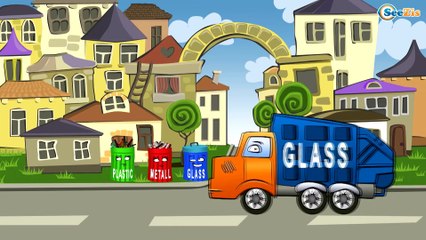 ✔ Garbage Truck cleans city and streets in it / Cartoons Compilation for kids / Emergency Cars ✔