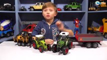 ✔ Bruder & Dickie Toys. Сравнения Машинок – Трактор с прицепом от Игорька / Cars for boys ✔