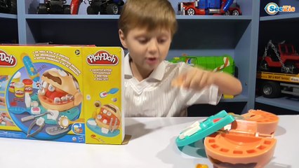 ✔BRUDER JEEP. Сюрприз для Игорька — стоматологический набор Плей До Мистер Зубастик / Play Doh ✔