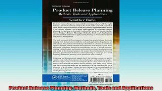 EBOOK ONLINE  Product Release Planning Methods Tools and Applications READ ONLINE