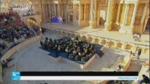سوريا: أوركسترا مارينسكي الروسية تقيم حفلا في مسرح تدمر الأثري