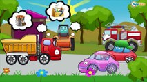 Car Cartoons for kids. Fire Truck, Racing Cars, Monster Truck. Truck and Garbage Truck. Episode 77