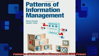 FREE PDF  Patterns of Information Management IBM Press READ ONLINE