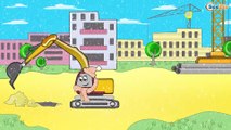 ✔ Excavator with Heavy Vehicles / Cars Cartoons Compilation / Diggers for kids / 37 Episode ✔