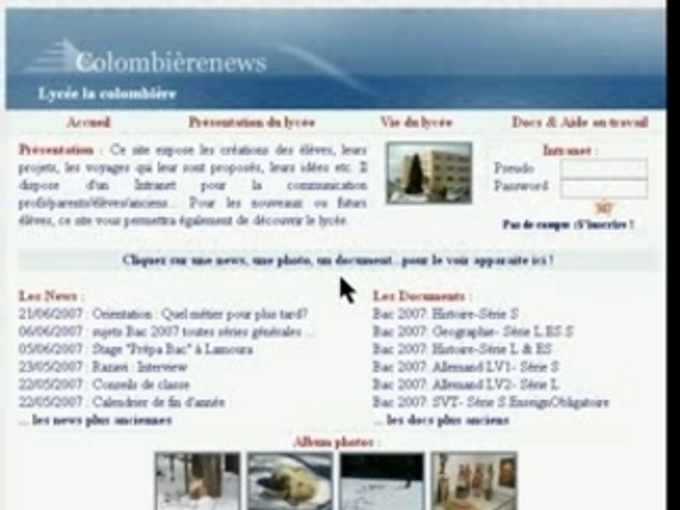 Inscription colombierenews