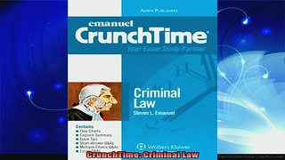new book  CrunchTime Criminal Law