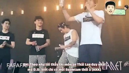 Suho bị tạt nước trong concert vietsub EXO Concert luxion in bangkok