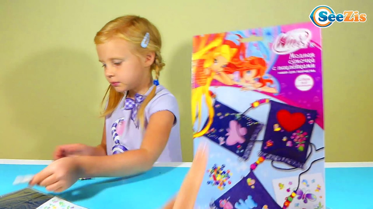 ✔ Сумка Винкс - девочка Маша делает своими руками / Girl Masha makes the Winx bag with his hands.