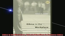 READ book  Ethics in the Workplace Selected Readings in Business Ethics Full Free