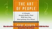 best book  The Art of People 11 Simple People Skills That Will Get You Everything You Want