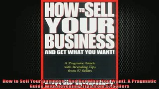 READ book  How to Sell Your Business  And Get What You Want A Pragmatic Guide With Revealing Tips Free Online