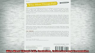 READ book  Why Most Things Fail Evolution Extinction and Economics Free Online