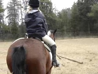 Daphnée sur ma ponette