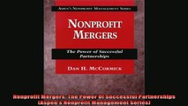 READ book  Nonprofit Mergers The Power Of Successful Partnerships Aspens Nonprofit Management Full Free