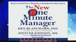 new book  The New One Minute Manager CD