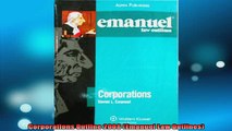 READ book  Corporations Outline 2008 Emanuel Law Outlines Free Online