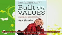 new book  Built on Values Creating an Enviable Culture that Outperforms the Competition