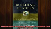 READ book  Building Leaders Blueprints for Developing Leadership at Every Level of Your Church  FREE BOOOK ONLINE
