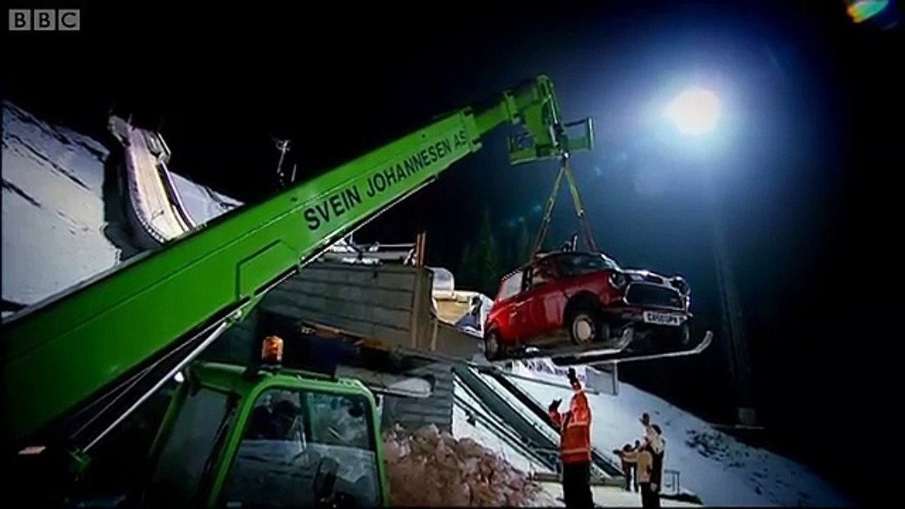 Mini Ski Jump (Part 2) Top Gear Winter Olympics BBC