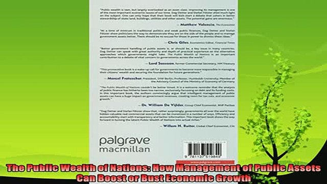 read here The Public Wealth of Nations How Management of Public Assets Can Boost or Bust Economic