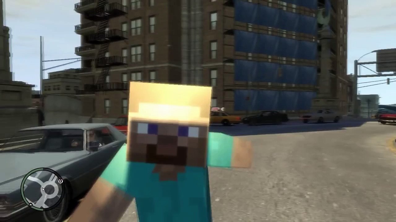 APRENDER A MANEJAR UN AUTO - Minecraft mod gta v