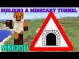 Minecraft Survival lets play Ep18-building a minecart tunnel