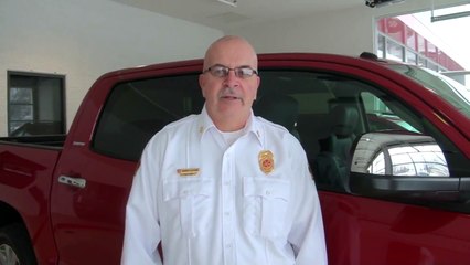 Dunning Toyota- Fire Chief Of Milan Gets A Special Present