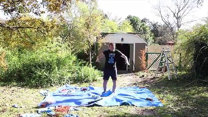 Mira cómo explota un globo de aire con una persona adentro