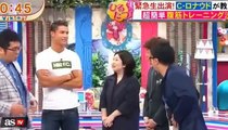 Japanese TV hosts go crazy when Cristiano Ronaldo shows off his abs