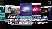 Does Apple Music automatically delete users' owned music collections?