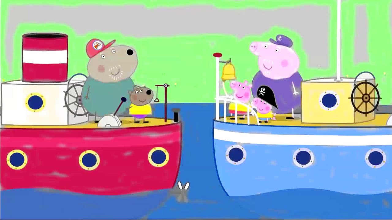 Peppa Pig Coloring Pages Grandma, Peppa Pig and George on the Boat 30 min