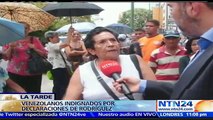 Venezolanos repudian discurso de canciller Delcy Rodríguez en la OEA y exigen al Gobierno abastecer supermercados